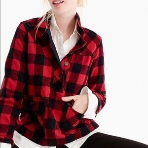 J. Crew Buffalo Plaid Top